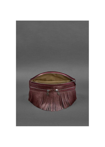 Поясная сумка женская кожаная через плечо Spirit бордовая BlankNote (302008022)