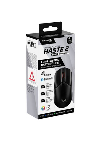 Мишка (8R2E6AA) HyperX Pulsefire Haste 2 Core Wireless Black (366646840)