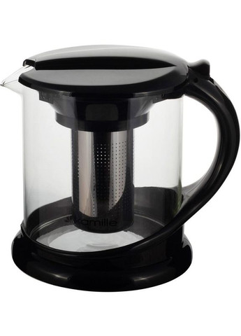 Чайник скляний заварювальний 1500мл із ситечком для чаю та трав глечик для напоїв Kamille (368980686)