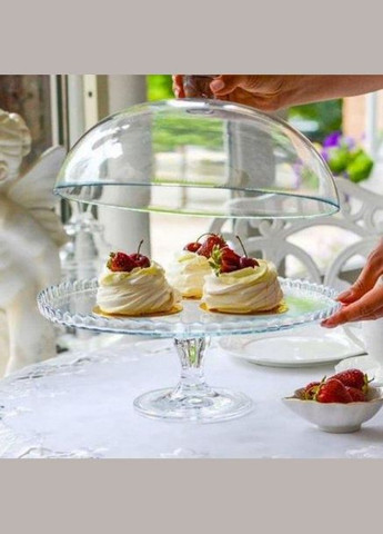 Тортовница стеклянная на ножке с крышкой Patisserie (95200) Pasabahce (334005144)