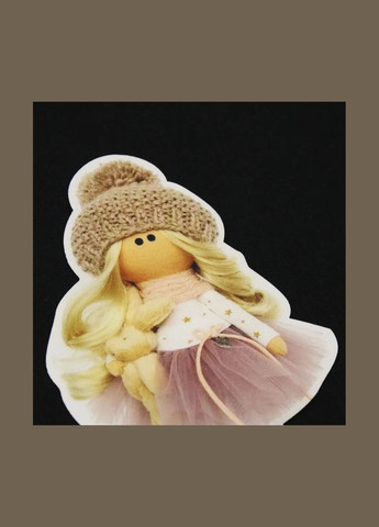 Нашивка тканева фігурна "Лялька в юбці з фатину" (7429) No Brand (335811286)