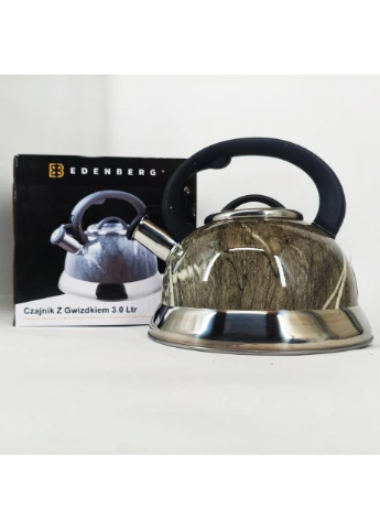 Чайник Edenberg EB-8871 із нержавіючої сталі зі свистком 3л No Brand (385245439)
