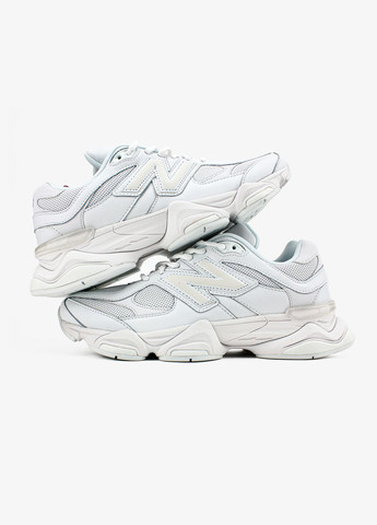 Кроссовки женские и мужские New Balance 9060 Triple White| Нью Беланс 9060 белые No Brand белые всесезоны (313653565)