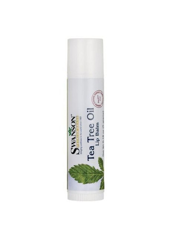 Бальзам для губ з олією чайного дерева,, Tea Tree Oil Lip Balm, 5 г Swanson (366733862)
