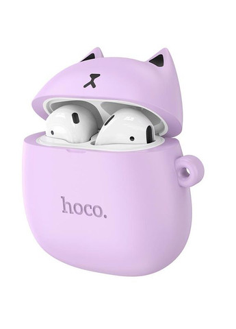 Беспроводные наушники EW45 Lilac cat лиловые Hoco (280877434)