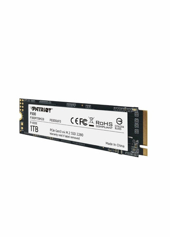 SSD M.2 P300 1TB NVMe 2280 PCIe 3.0x4 3D NAND TLC Patriot (302515677)