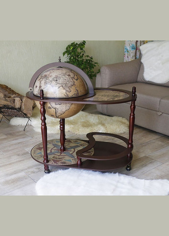 Глобус бар із столиком Зодіак кремовий сфера 42 см (42004N) Гранд Презент (282738051)