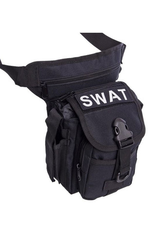 Сумка тактическая на бедро SILVER SWAT (нейлон, оксфорд 900D, р-р 28х27х10см, 7л, Черный) (TY-229_Черный) SILVER KNIGHT (361437397)