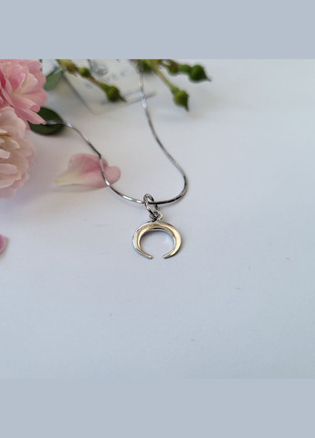 Срібна підвіска оберіг амулет маленька Лунниця без каміння срібло 925 проби Родоване 3273р 0.60г No Brand (306741513)