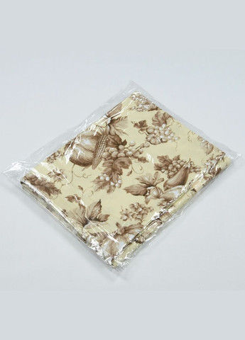 Скатертина на стіл Гарбузи, бежевий з візерунками 147*147 см Hanna (329746101)