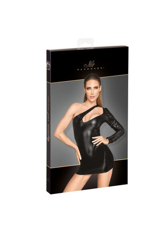 Платье на один рукав винил F199 Noir Handmade (361670215)