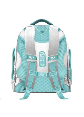 Рюкзак шкільний каркасний з ортопедичною спинкою 36х27х17см S-30 Juno Max College срібний 558455 Yes (371773005)