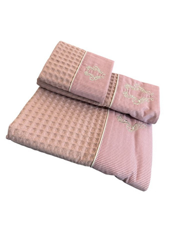 Набір рушників Brise Apone Dark Lilac вафельні 40-60 см, 50-100 см, 85-150 см фіолетовий Maison D'or фіолетовий