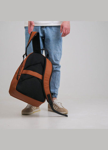 Міський рюкзак з екошкіри гірчичного кольору із відділенням під ноутбук ToBeYou x (293247129)