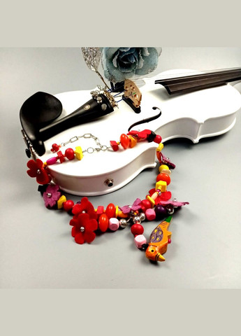 Ожерелье в стиле бохо ручная работа арт в подарочной коробке+подарок No Brand (338433309)