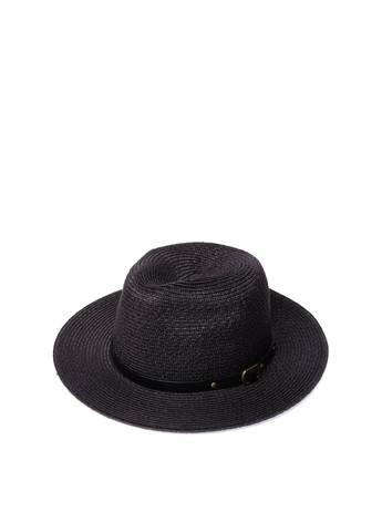Шляпа федора женская бумага черная BRIDGET LuckyLOOK 845-757 (289478405)