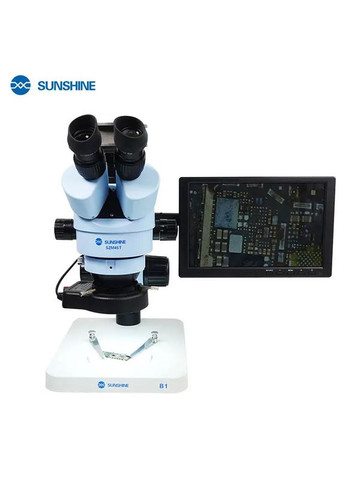 Монитор экран для микроскопа M24 портативный дисплей 10'' / 1280x800 / HDMI / VGA / USB / RCA Sunshine (270743678)