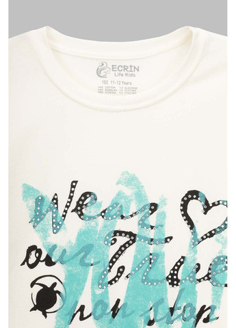 Молочна демісезонна футболка Ecrin