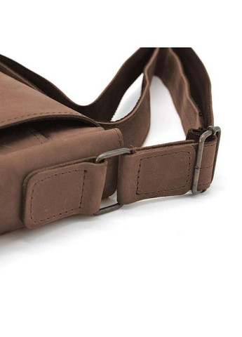 Сумка крос-боді через плече чоловіча з натуральної шкіри середня Коричневий 36880 TARWA (353690206)