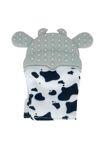 Прорезыватель-перчатка "Коровка" MGZ-0405(Grey) на липучке No Brand (339776230)