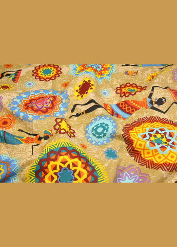 Скатерть круглая красная Новогодняя водоотталкивающая с тефлоновым покрытием плотная Рождественская Maystat (305390515)