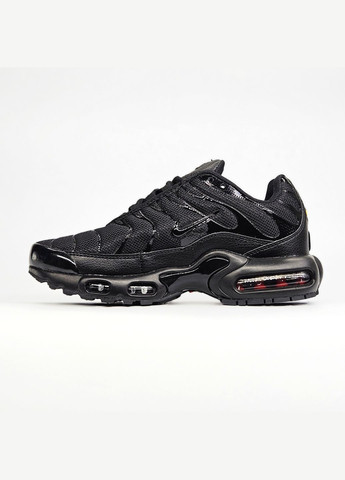 Черные демисезонные кроссовки мужские и женские Nike air max Tn plus black | Найк аір макс Тн плюс