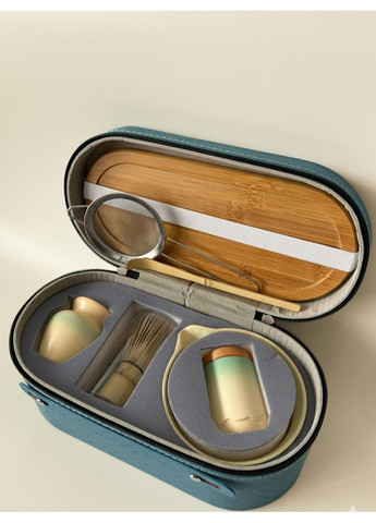 Набір аксесуарів для приготування матчі чаю в боксі (8 предметів) Blue box No Brand (368833413)