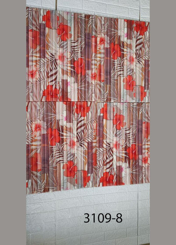 Самоклеющаяся декоративная 3D панель под бамбук лилия 700x700x8 мм Loft Expert (298473267)