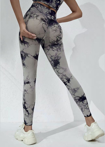 Жіночі спортивні легінси ( лосини ) тай-дай для фітнесу та йоги No Brand (326062409)
