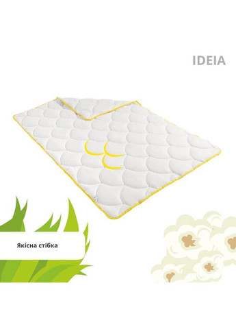Ковдра Попкорн зимова євро 200х220 см антиалергенна з кукурудзяним наповнювачем біла IDEIA (342128369)