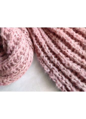 В'язаний зимовий шарф ручної роботи з мериносу кольору чайної троянди No Brand (369612458)