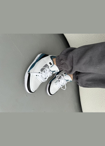 Білі Осінні кросівки чоловічі nike air jordan 3 white | найк аір джордан 3 білі No Brand