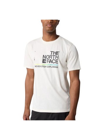 Біла футболка foundation graphic nf0a55efq4c1 The North Face