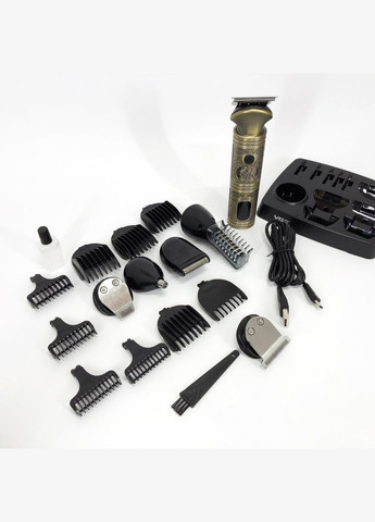 Професійний набір/машинка для стрижки волосся 6 в 1 V-106, бритва триммер для бороди VGR (364665387)