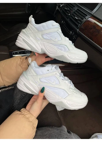 Бежевые демисезонные кроссовки мужские nike m2k tekno white 1 найк м2к текно No Brand