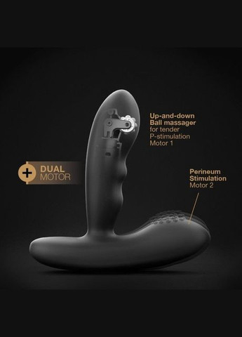 Массажеры простаты P-Stroker с пультом ДУ, подогревом и прицельным массажем, два мотора - CherryLove Dorcel (339867152)
