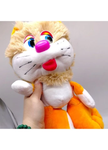 Мягкая игрушка "Коротышка кот", 14х20х24 (ОРАНЖЕВЫЙ) Nikopol (381946607)