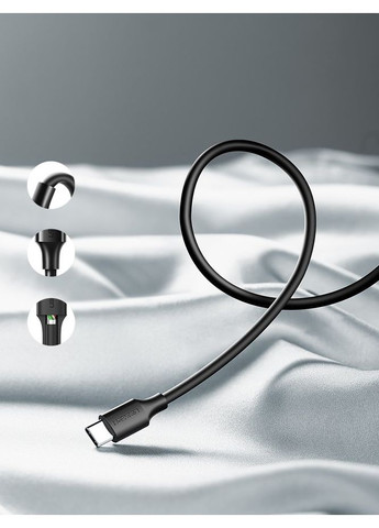 Кабель USB 2.0 AM-Type-CM, 2 м, 3.0A, (18W) Nickel Plating Черный, US287 Ugreen (370618376)