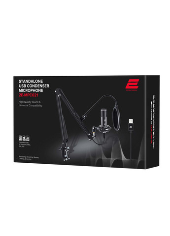 Мікрофон для ПК 2Е MPC021 Streaming, USB 2E (333824532)
