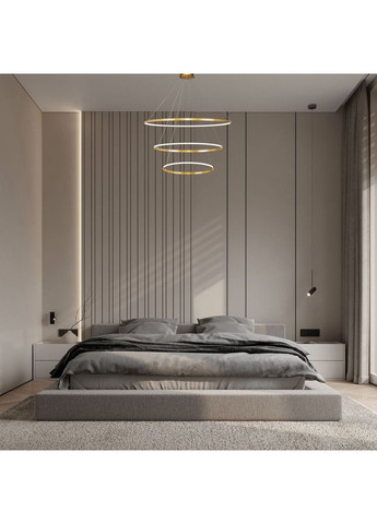 Бронзовая люстра 164W led 60+80+100см «Circle» (52-9832-3A BRONZE) No Brand (370071049)