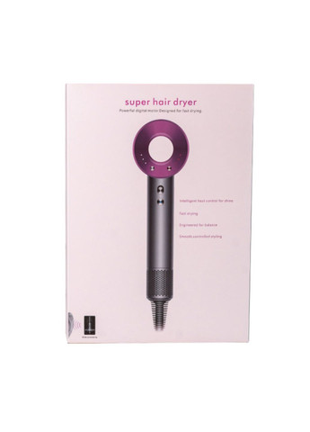 Фен-стайлер для волос 5 в 1 Magic Hair Supersonic Premium 5 насадок фуксия Energy MAX (369656620)