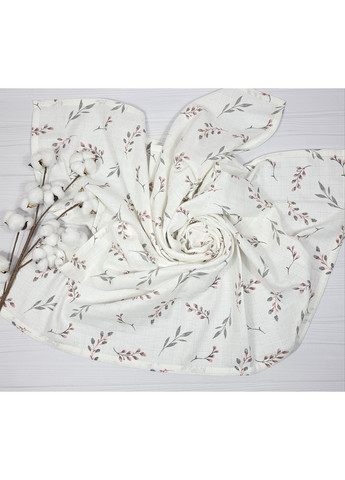 Набір дитячий a.l.babybox Гілочки мусліновий серветка/слинявчик/плед-пелюшка 120х120 см Різнокольоровий No Brand (362190784)