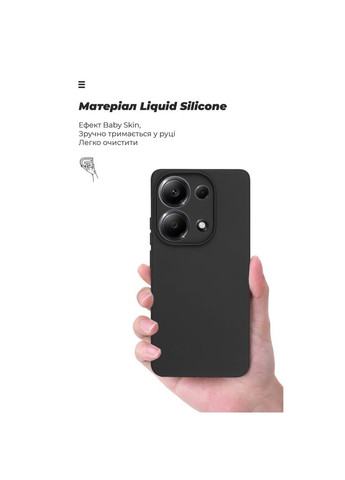 Чохол до мобільного телефона ICON Xiaomi Redmi Note 13 4G Camera cover Black (ARM82788) ArmorStandart (328438737)