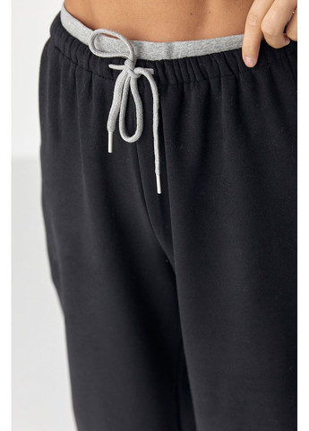 Широкие спортивные штаны с начесом Lurex Штаны (370393374)