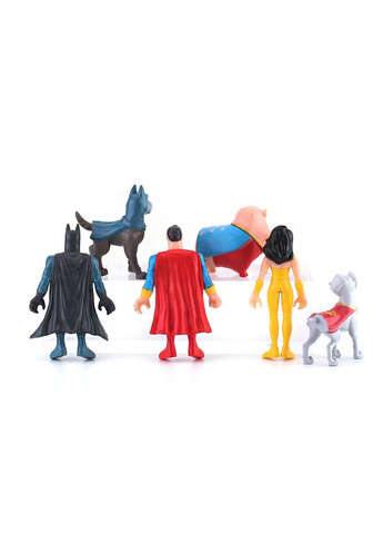 Лига суперпитомцев фигурки Super Hero и Super Pet детский набор игрушек 5,5-9 см 6шт Shantou (280258390)