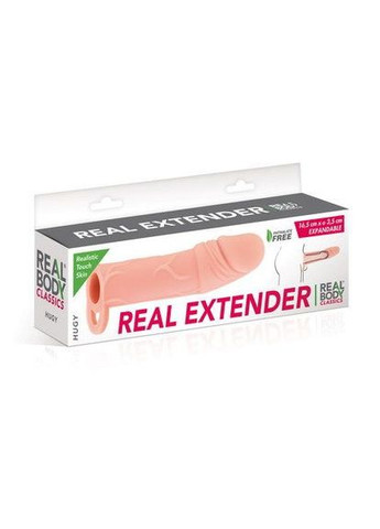 Насадка на член Real Extender HUGY CherryLove Real Body (282708840)