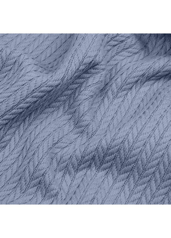 Плед-покривало косичка 200х220 см Nightfall Knitted Braid Синій Cosas (369668637)