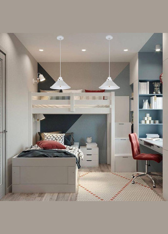 Подвес с 26см плафоном (52-839F-1 WH+WH) No Brand (370071863)