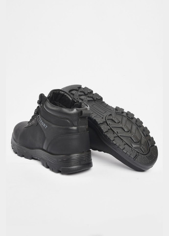 Черные зимние ботинки мужские зимние на меху черного цвета Let's Shop