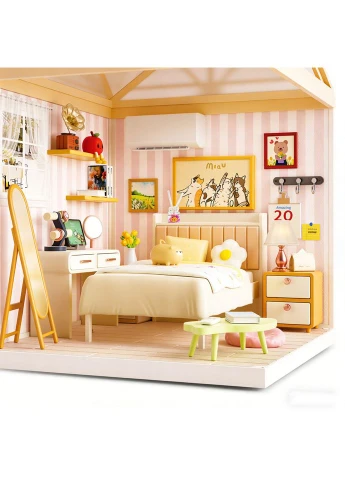 Конструктор-румбокс Спальня Mini House 8004-MH серії "Інтер'єр", зі світлом No Brand (386620447)
